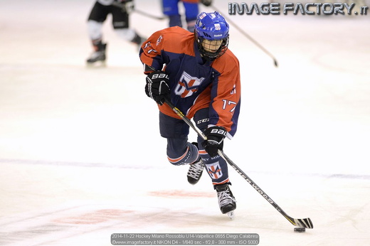 2014-11-22 Hockey Milano Rossoblu U14-Valpellice 0655 Diego Calabresi